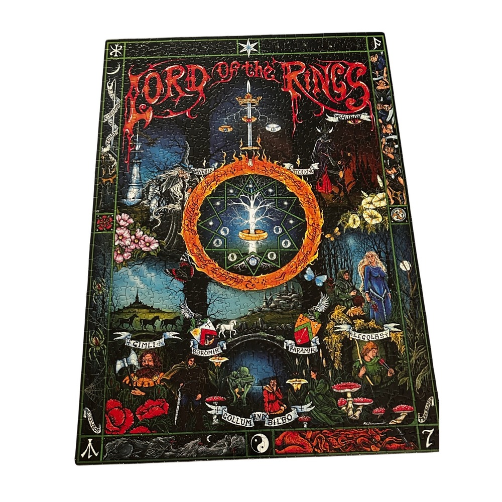 Lord of the Rings Master Pieces LOTR 1000 Jigsaw Puzzle Peter Pracownik Complete